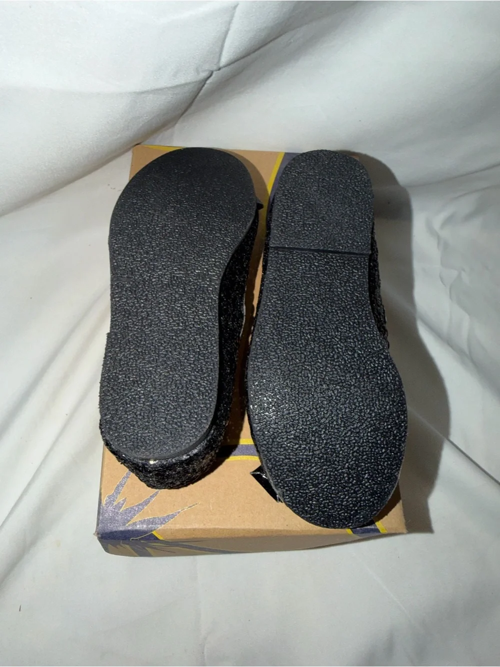 LAmour Black Sparkle Bow Mary Jane Girls Size 9